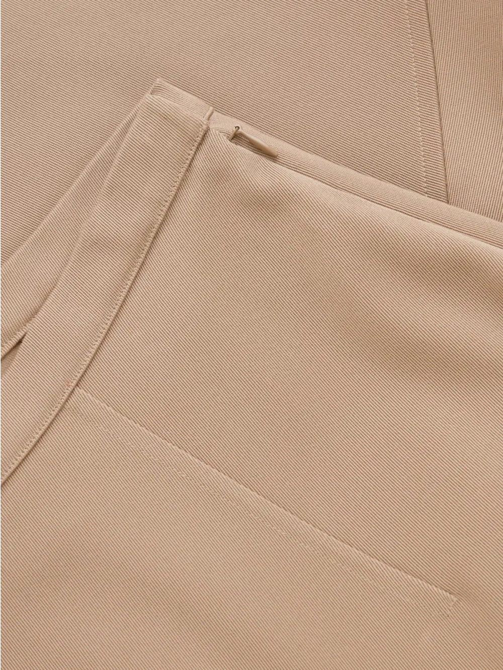 COS Asymmetric Organic Cotton A-line Skirt (Beige) - Picture 11 of 11